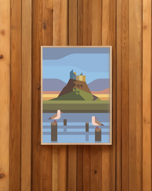 Lindisfarne, Places to Go A4 Print