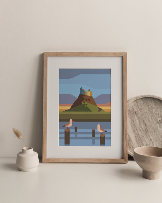 Lindisfarne, Places to Go A4 Print