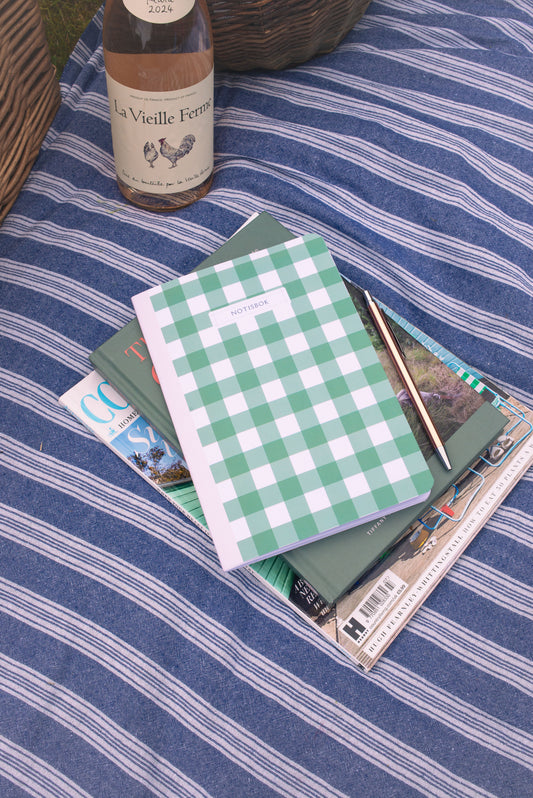 Green Gingham Exercise Pad - Mid SECONDS ITEM
