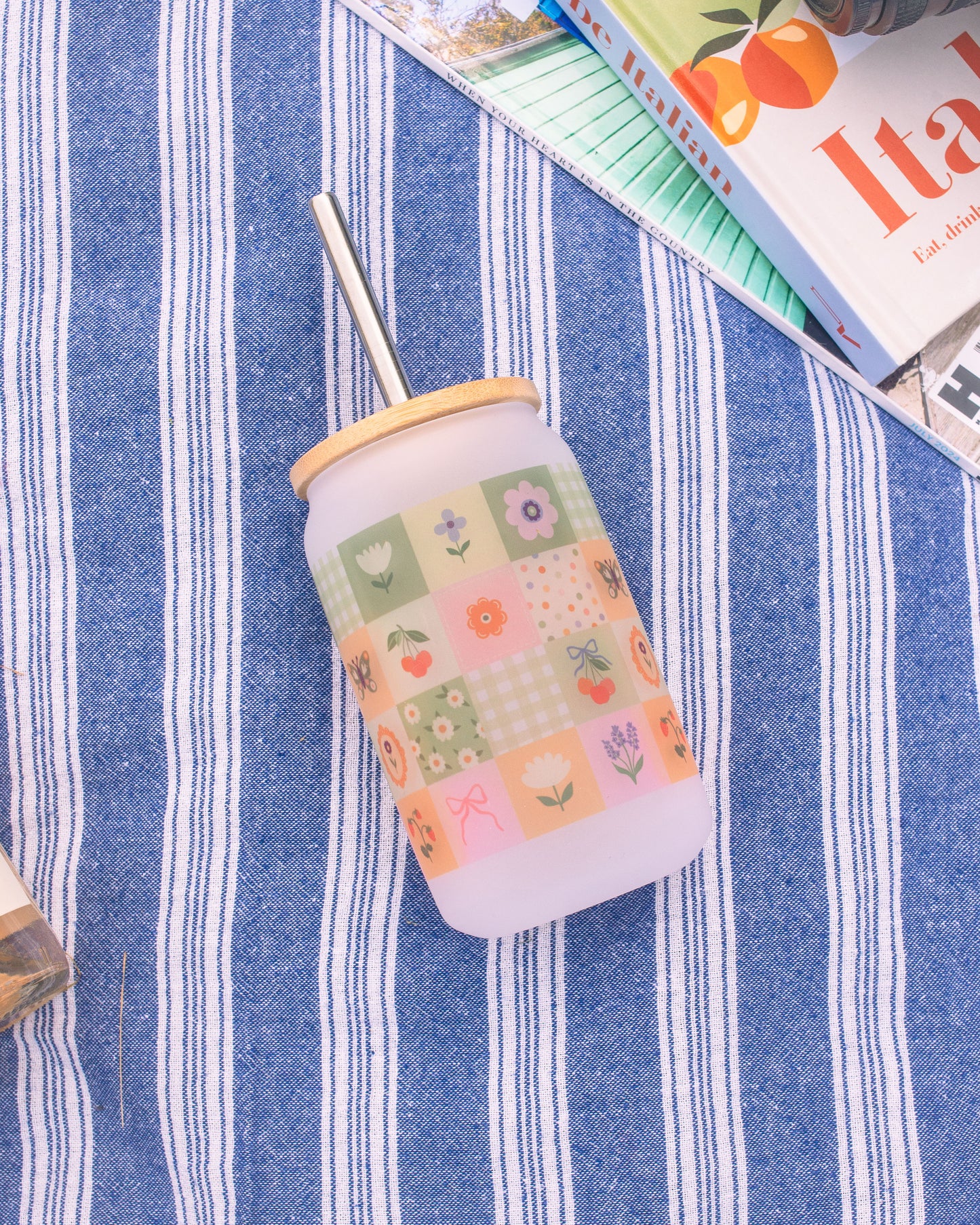 Wild and Whimsy Frosted Glass Tumbler