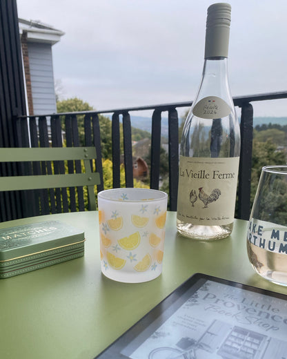 Lemons Wild and Whimsy Glass Votive