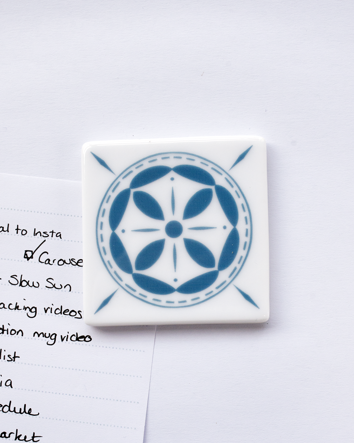 Azulejo Inspired Fridge Magnet