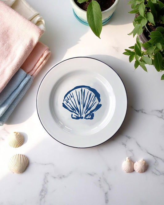 Shell, enamel plate