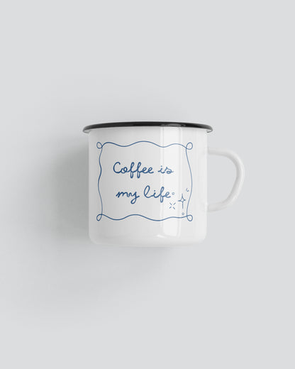 Coffee Is My Life Camping Mug