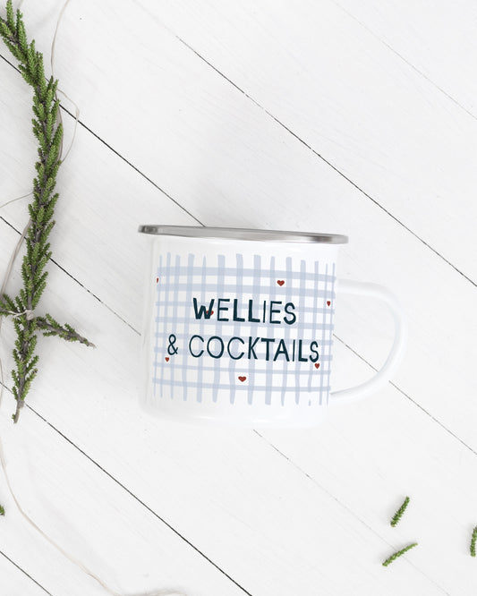 Wellies & Cocktails Camping Mug
