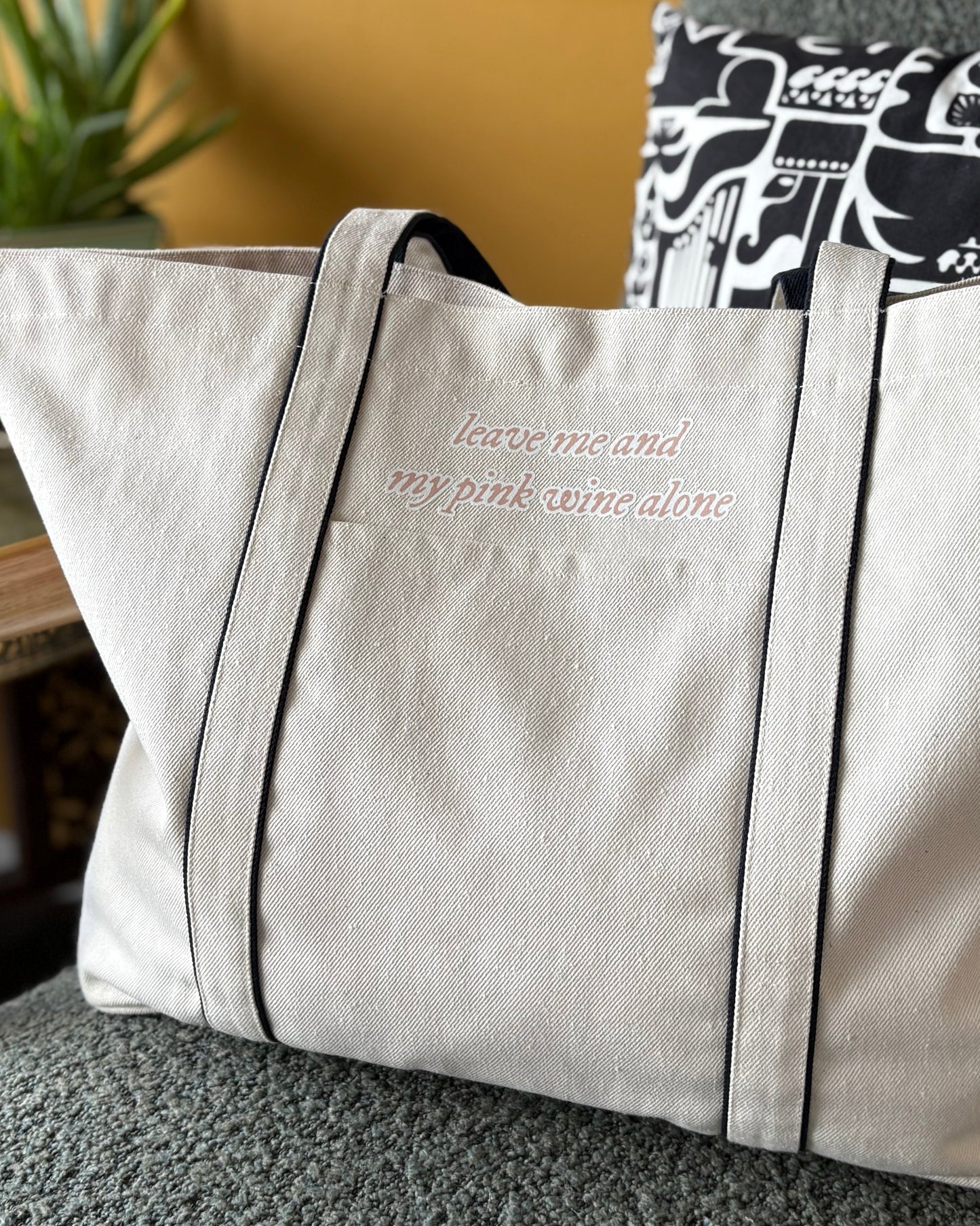 Leave me and my pink wine alone - Heatherfall Tote Bag