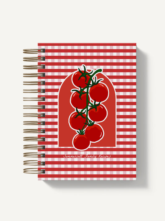 Tomato Girl Summer - A5 Personalised Recipe Book