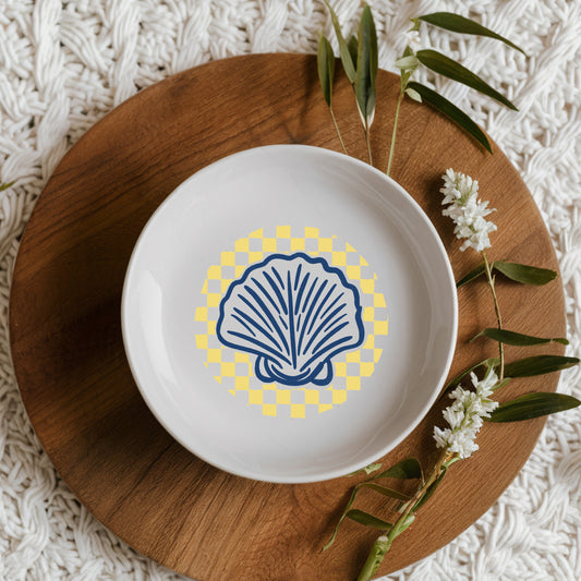 Shell-ish ceramic plate