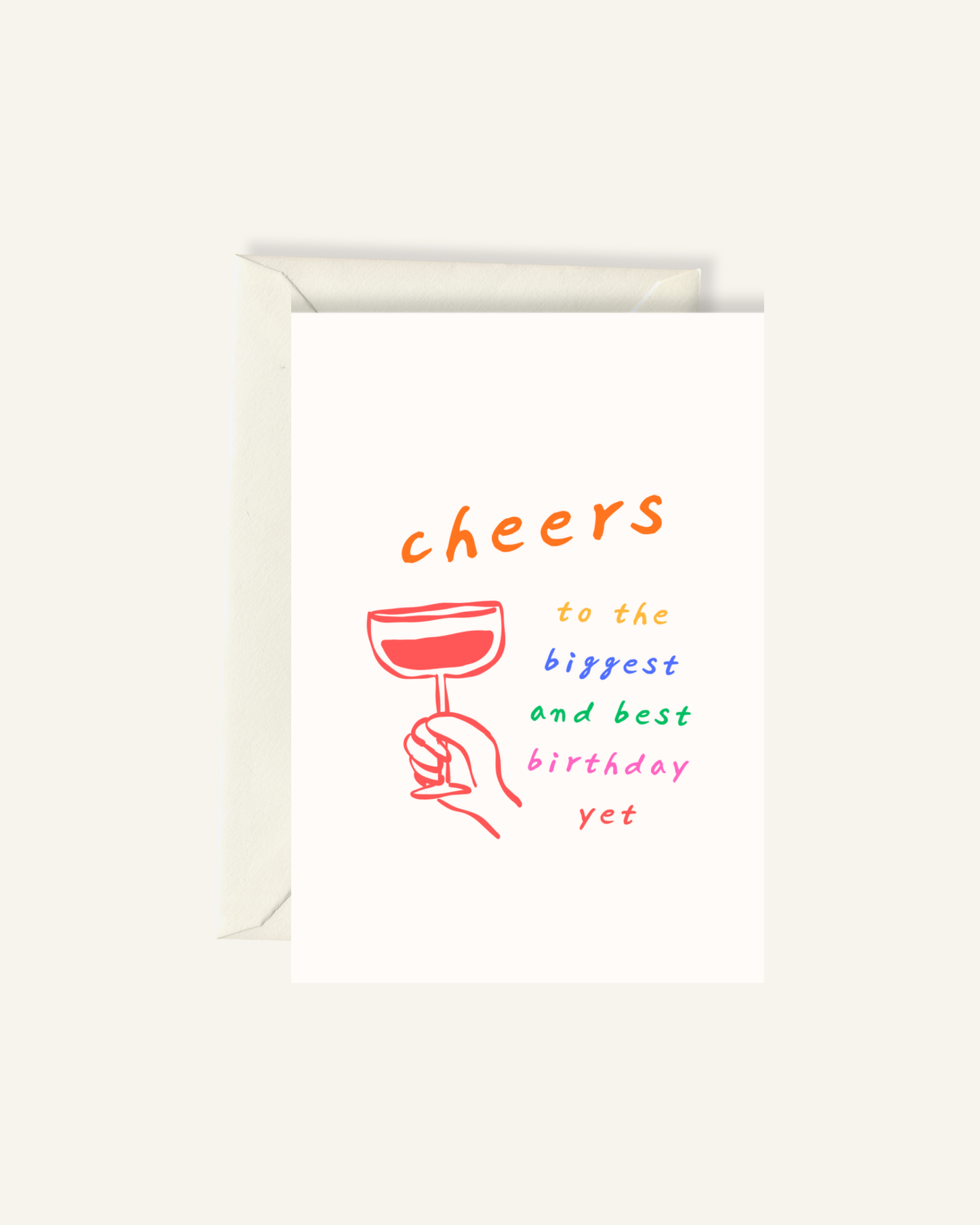 Cheers to the biggest and best birthday yet - Card