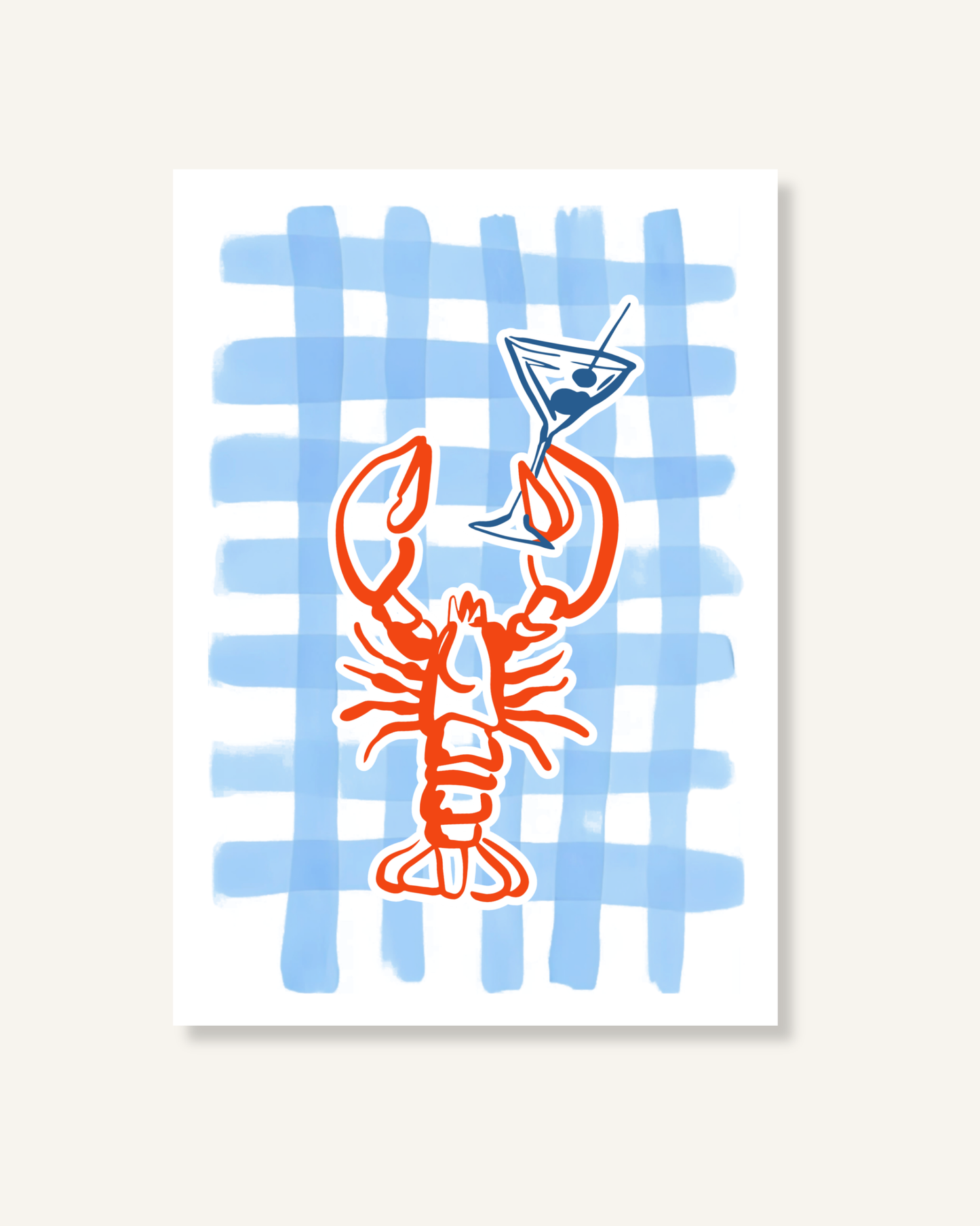Martini Lobster - Print