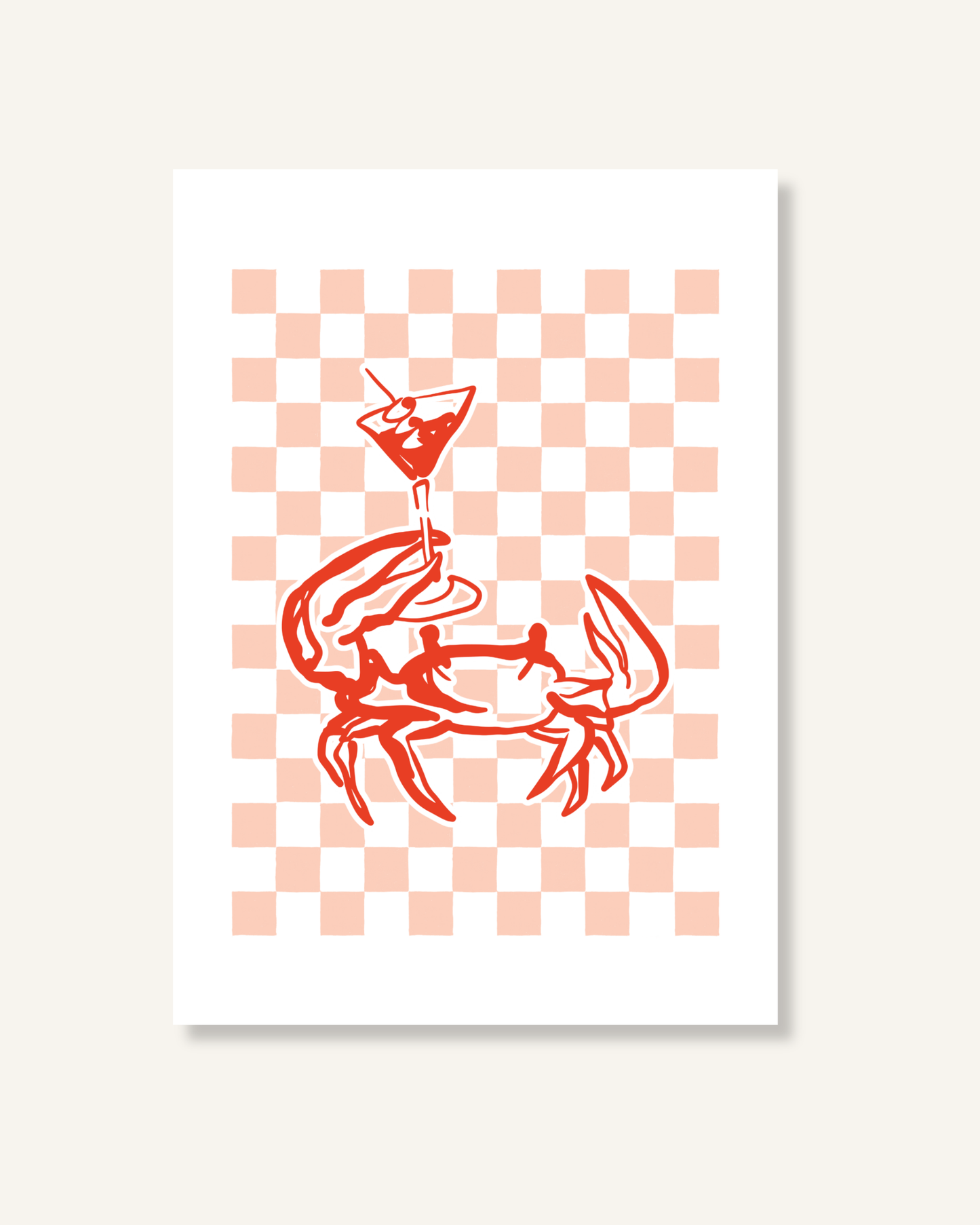 Martini Crab - Print
