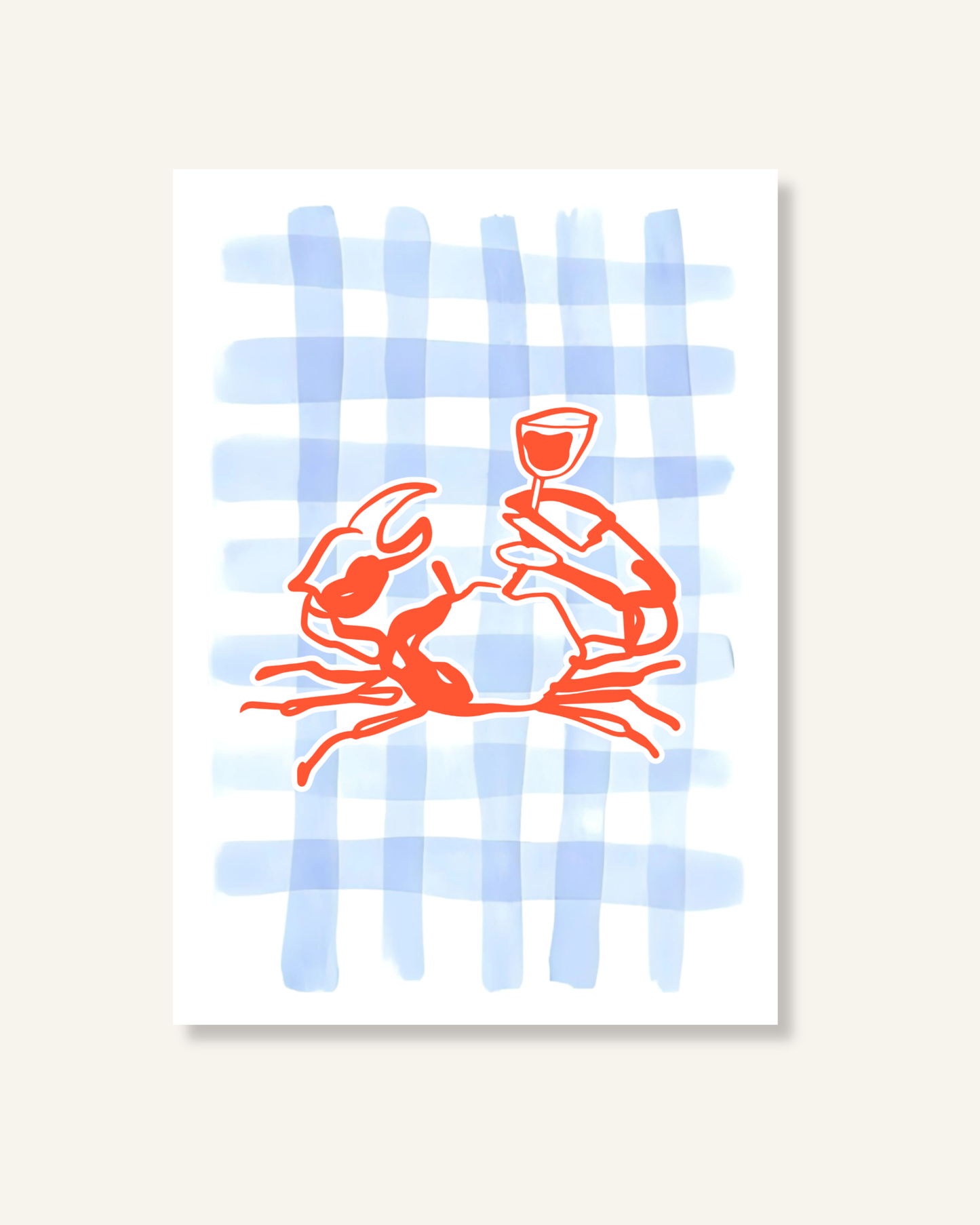Crab Vino - Print
