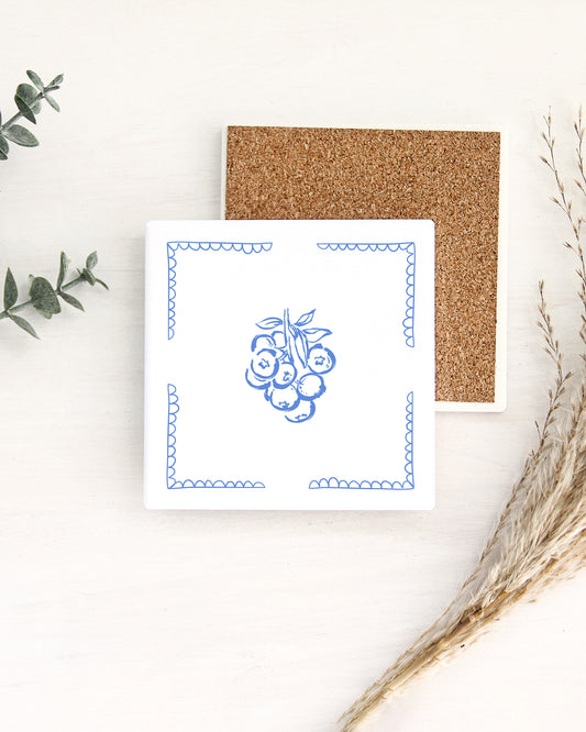 Let's Eat & Drink All Summer Ceramic Coaster
