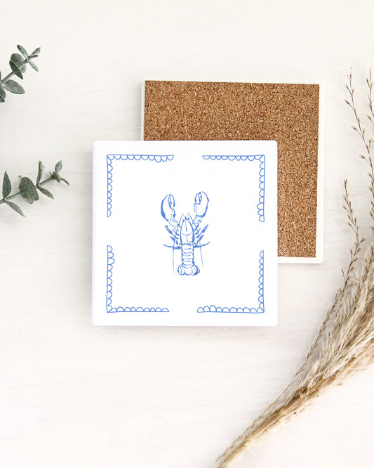 Let's Eat & Drink All Summer Ceramic Coaster