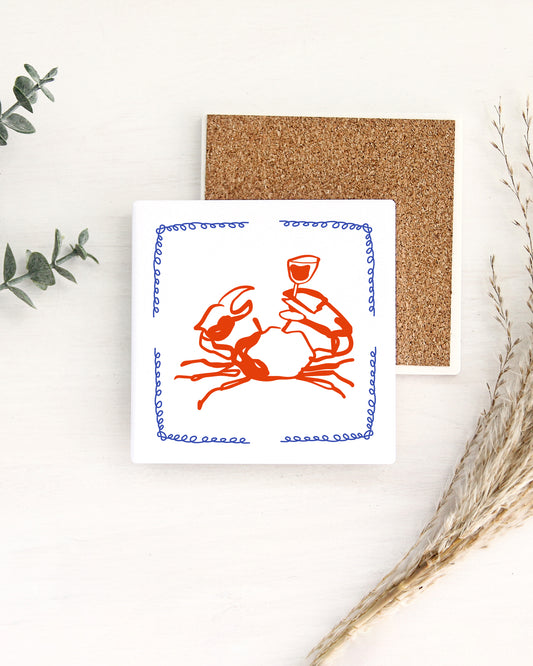 The Seafood Be Boozing Coaster