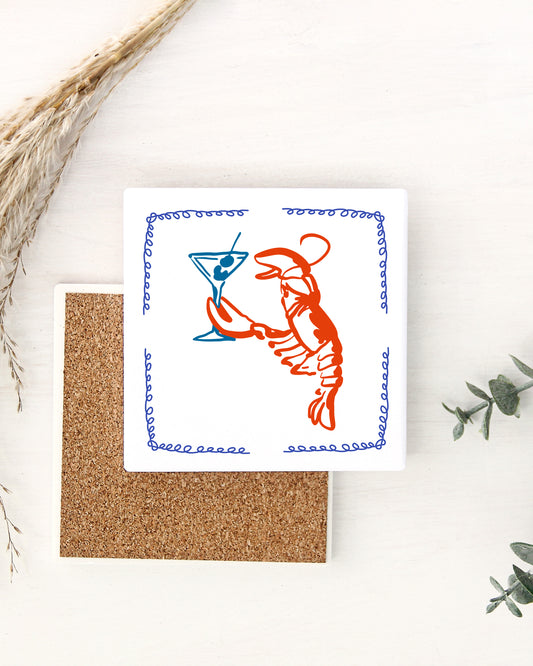 The Seafood Be Boozing Coaster