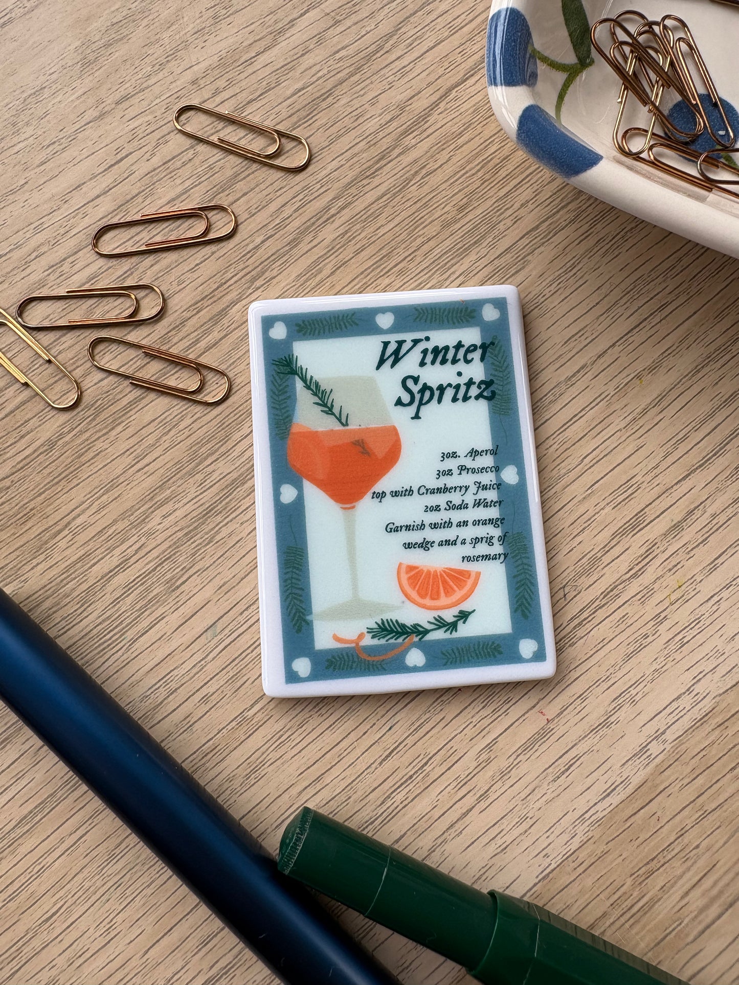 Winter Spritz - Ceramic Magnet