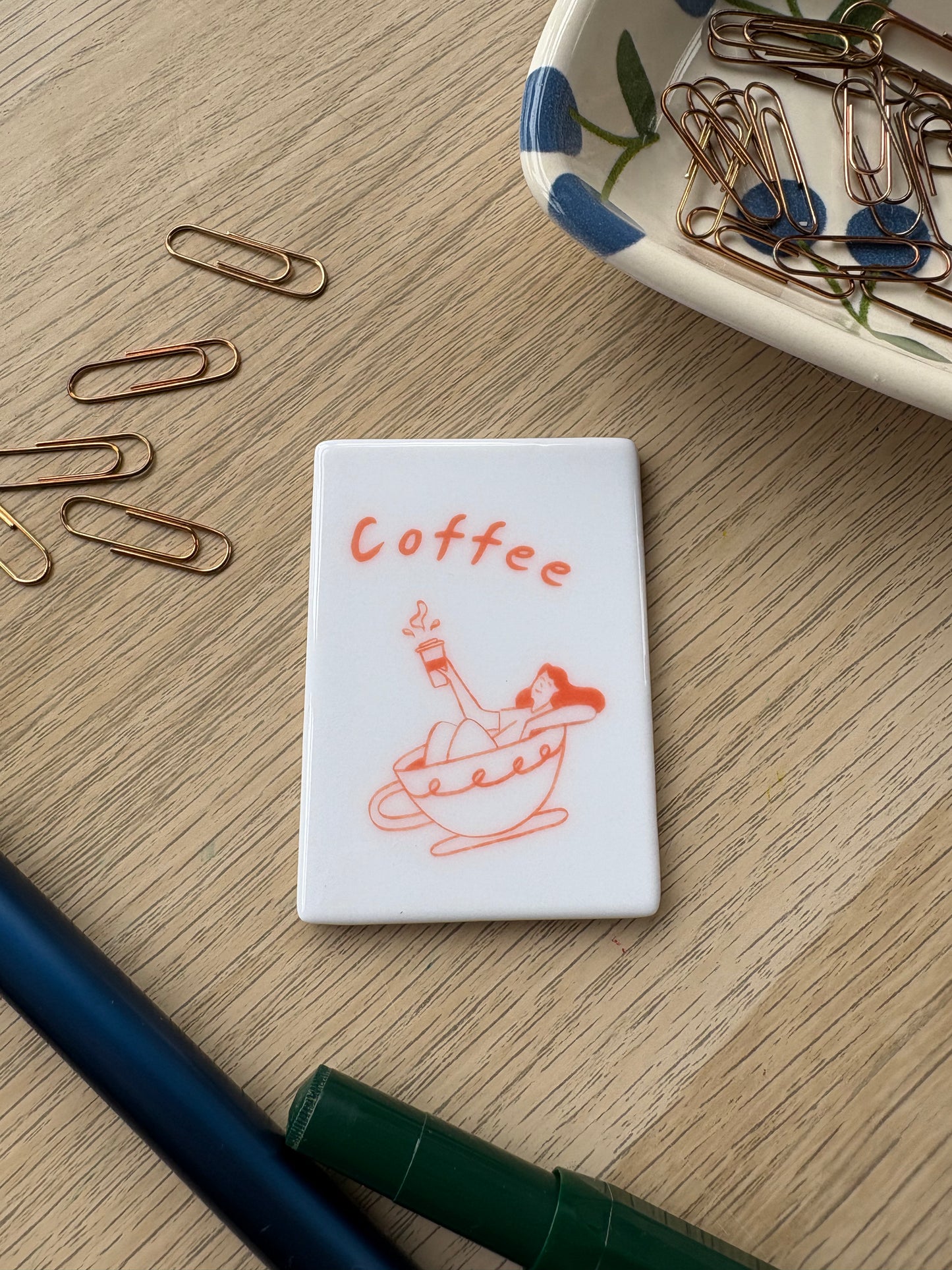 Coffee - Ceramic Magnet